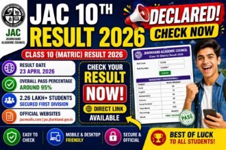 JAC 10th Result 2026