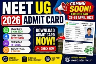NEET UG Admit Card 2026